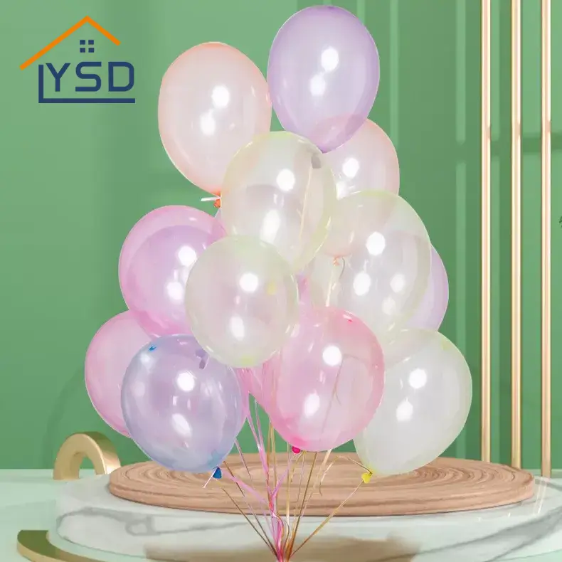 Bong bóng cao su pha lê đầy màu sắc
