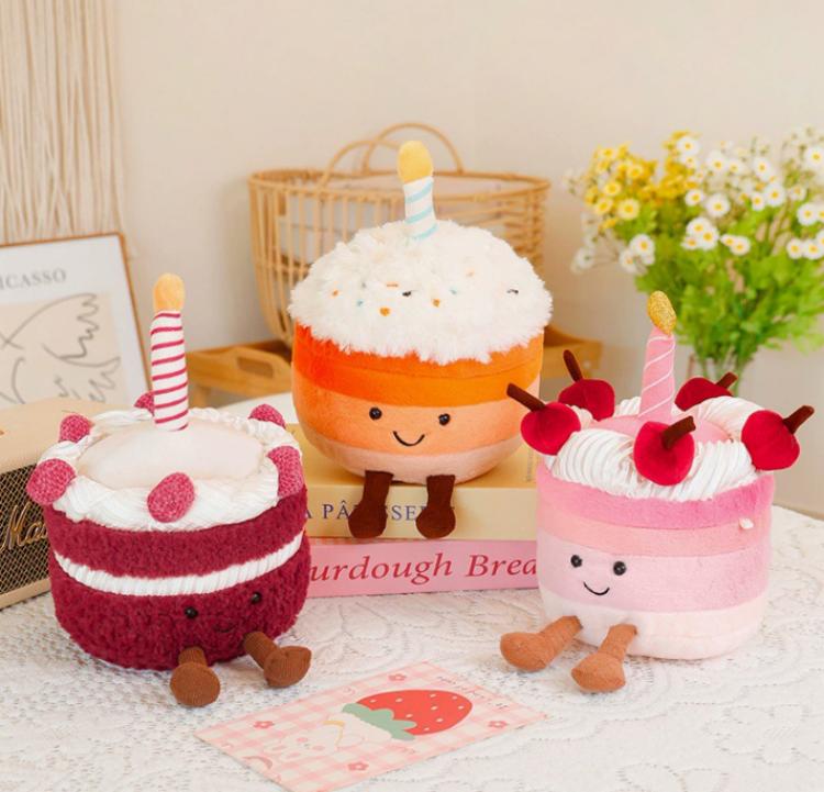 Imitation Cream Cake Plush Toy With Legs